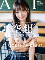 dal-001 空想制服美少女 AI MODEL AV DEBUT ちっぱい編＃1～電子書籍から生まれたAI美少女、AVデビュー～